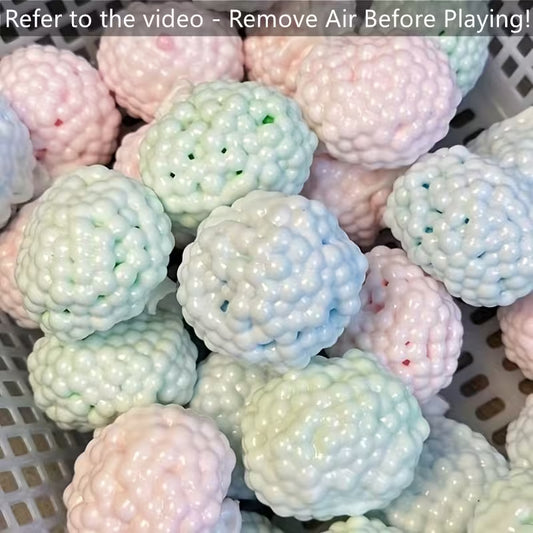 1pc Double Layered Handmade Ice Light Beige Handmade Ball, Fun Handmade Ball, a Very Good Toy Suitable for Children And Adults As an Ideal Gift, Restless Toy, And Sharing Gift (Random Color)